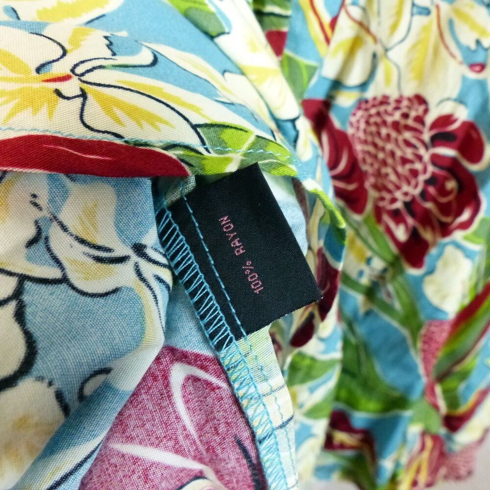 Trashy Diva Trixie Dress Womens S Hawaiian Tropical Floral Halter Retro Pinup - Picture 12 of 13